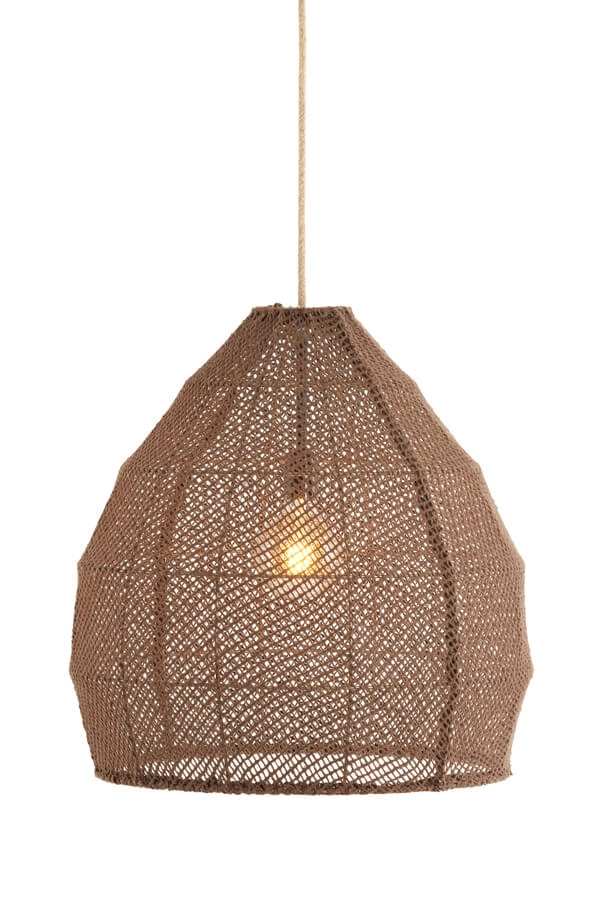 Japandi hanglamp Makassar bruin Ø 50cm
