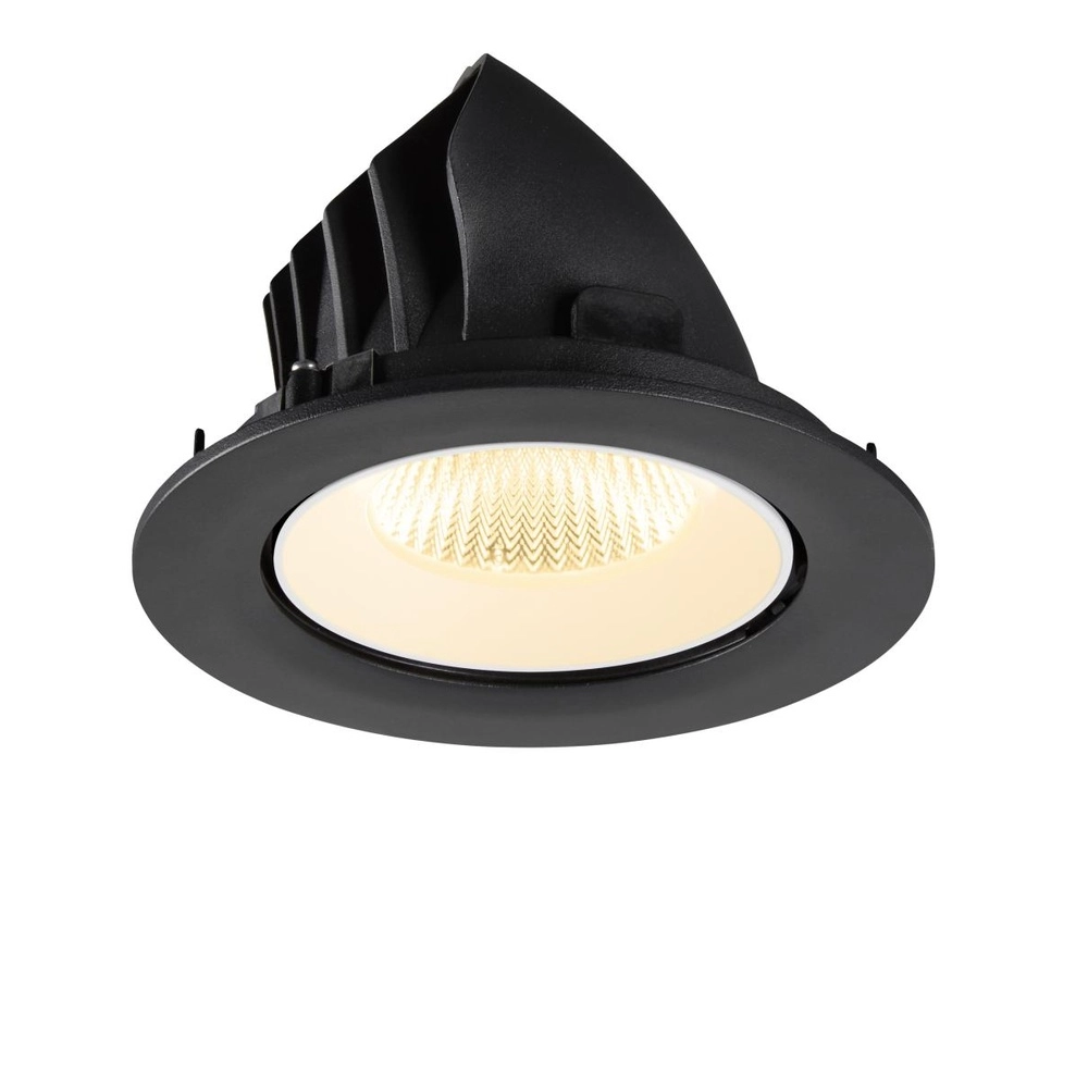 Inbouwspot Numinos Gimble L zwart/wit 3000K - 40gr SLV 4024163310291