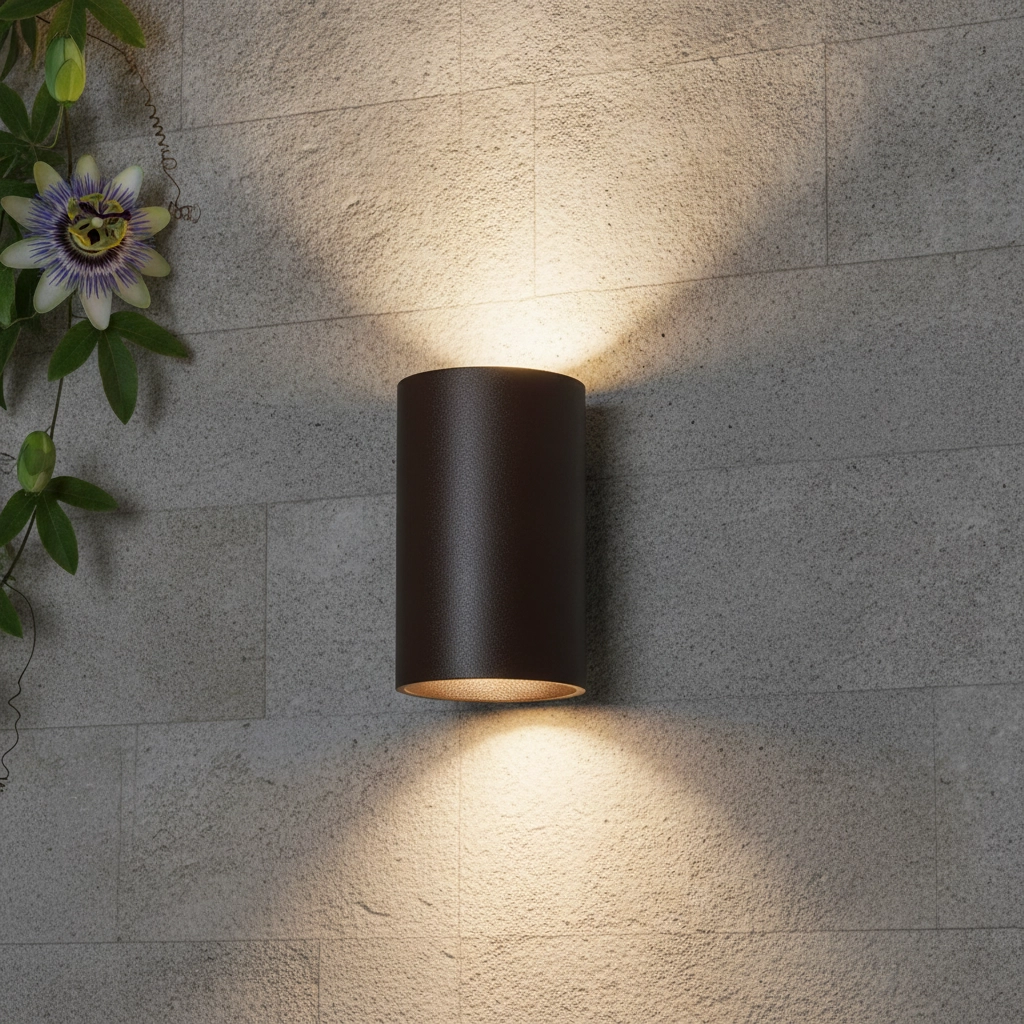 Enkele muurspot Brody 7cm - zwart