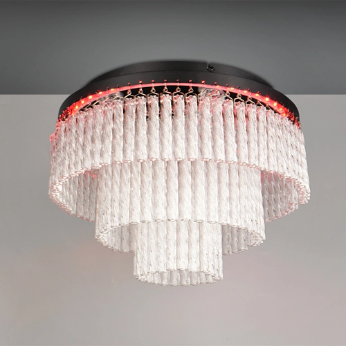 Design plafondlamp Vono zwart Trio 4017807682236