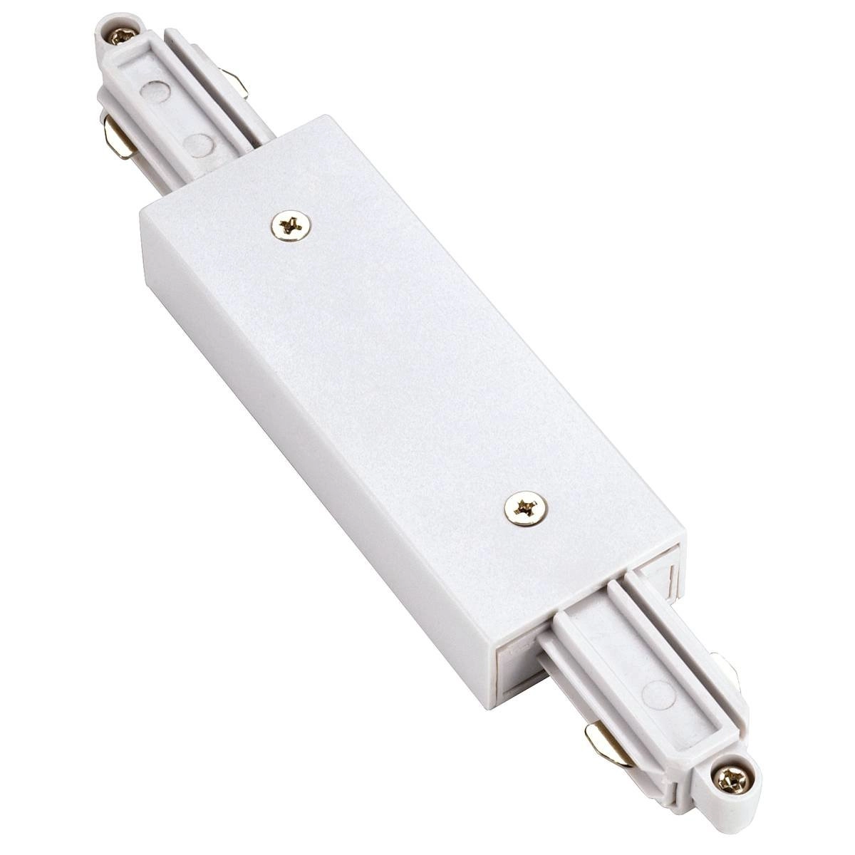 Witte Connector 1-Fase langsverbinder elektrisch met voedingsmogelijkheid