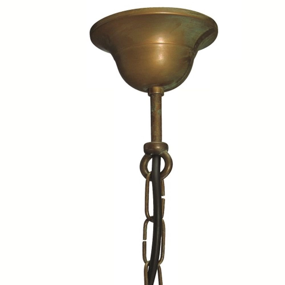 Veranda hanglamp Maritime landelijk 22cm koperbruin Franssen 8021035005701