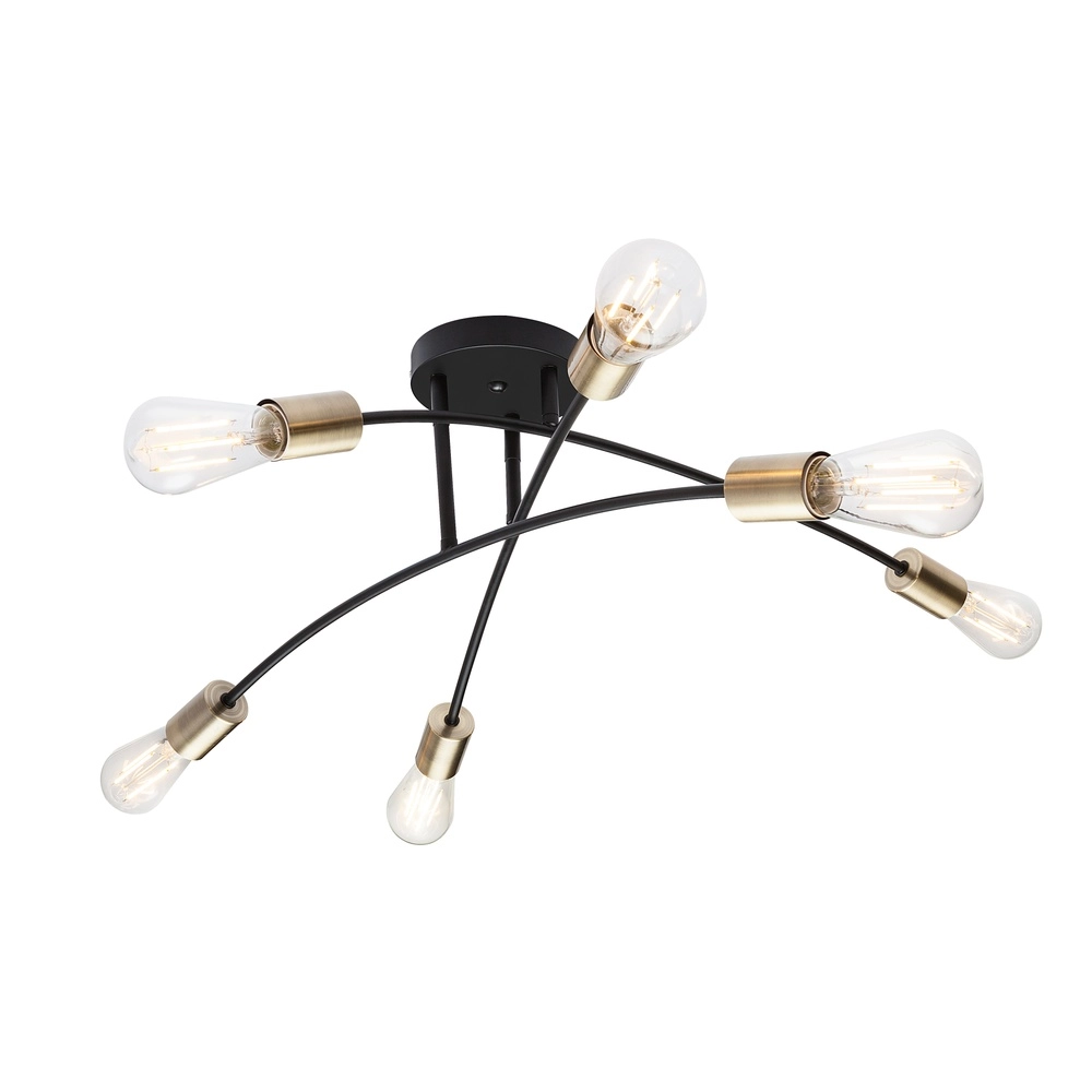 Plafondlamp Sarini zwart