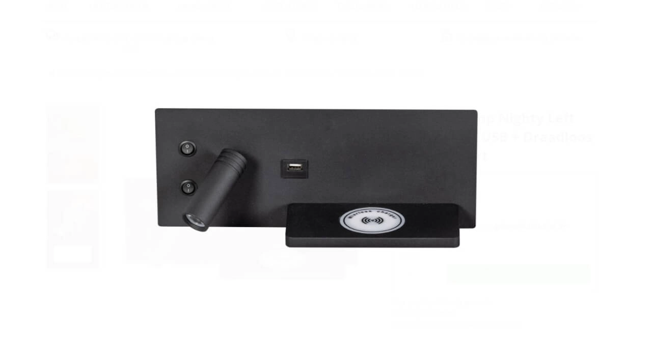 Slaapkamer lamp Nighty Left USB