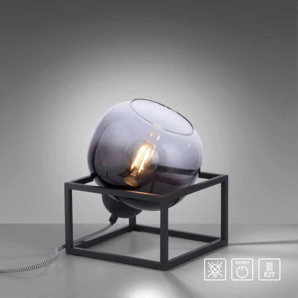 Zwarte tafellamp Zea Just Light 4043689993771