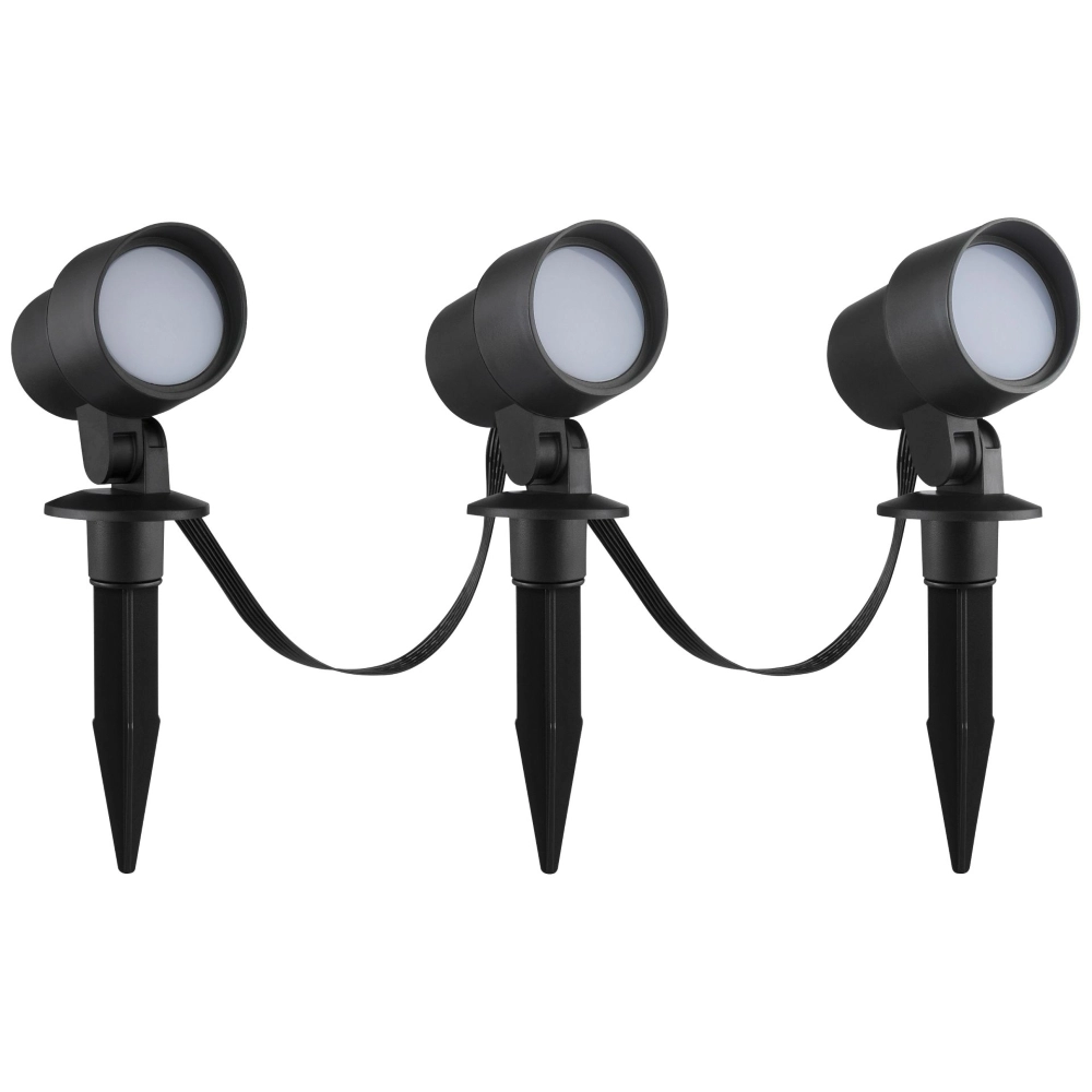 Smart prikspot set Kamara RGB - 3 stuks - met 3 meter snoer en stekker Brilliant 4004353453717