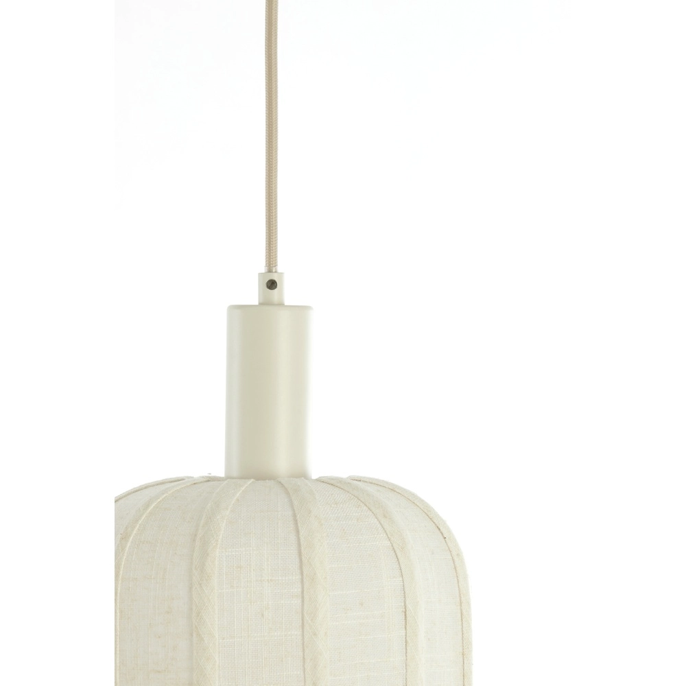 3L eettafel hanglamp Tufia linnen crème Light & Living 8717807816735
