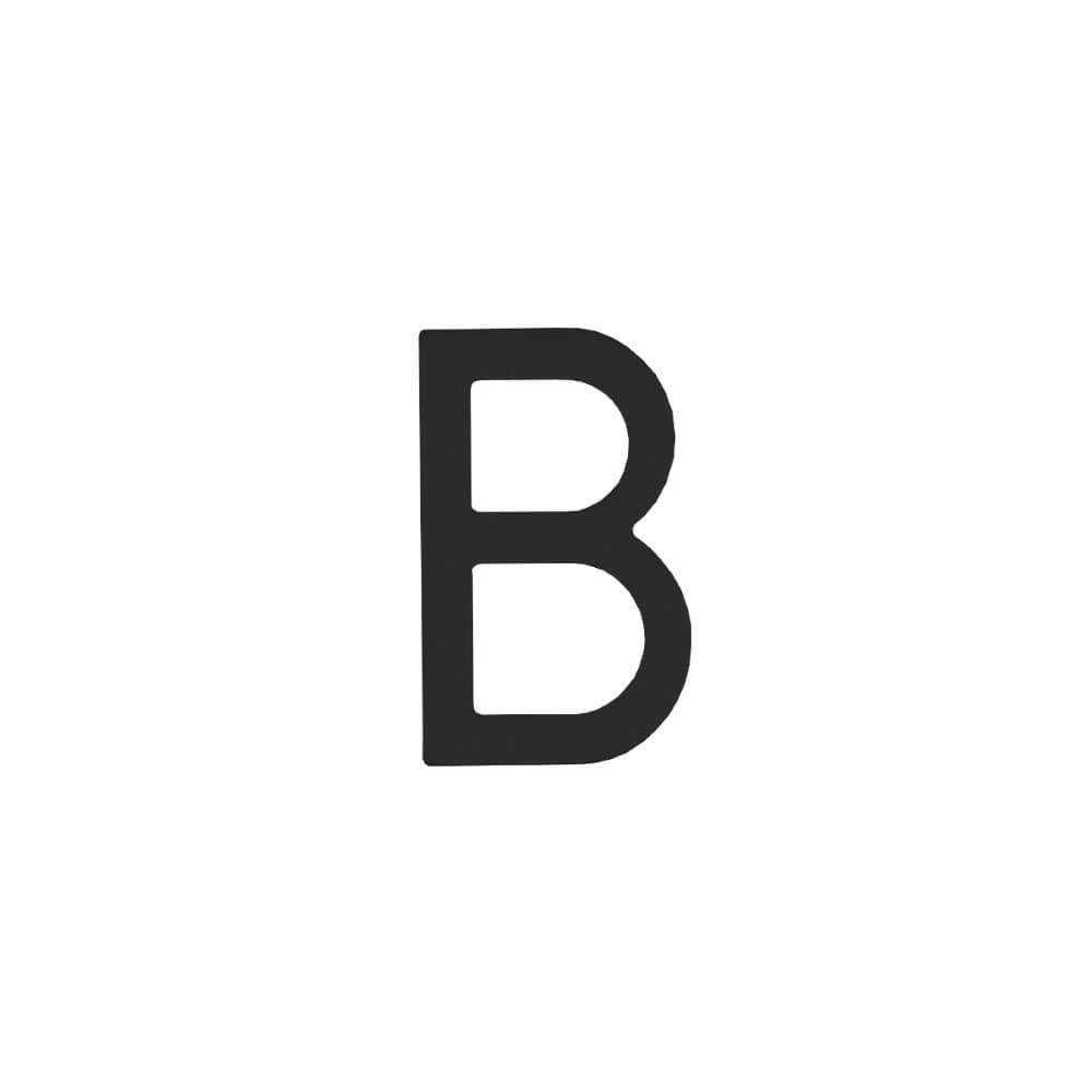 Huisletter B Numbra 10cm zwart