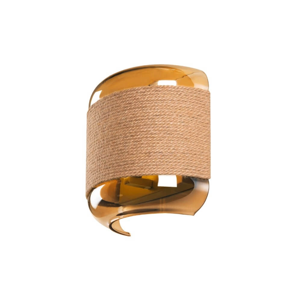Slaapkamer wandlamp Pantilo Rope goud