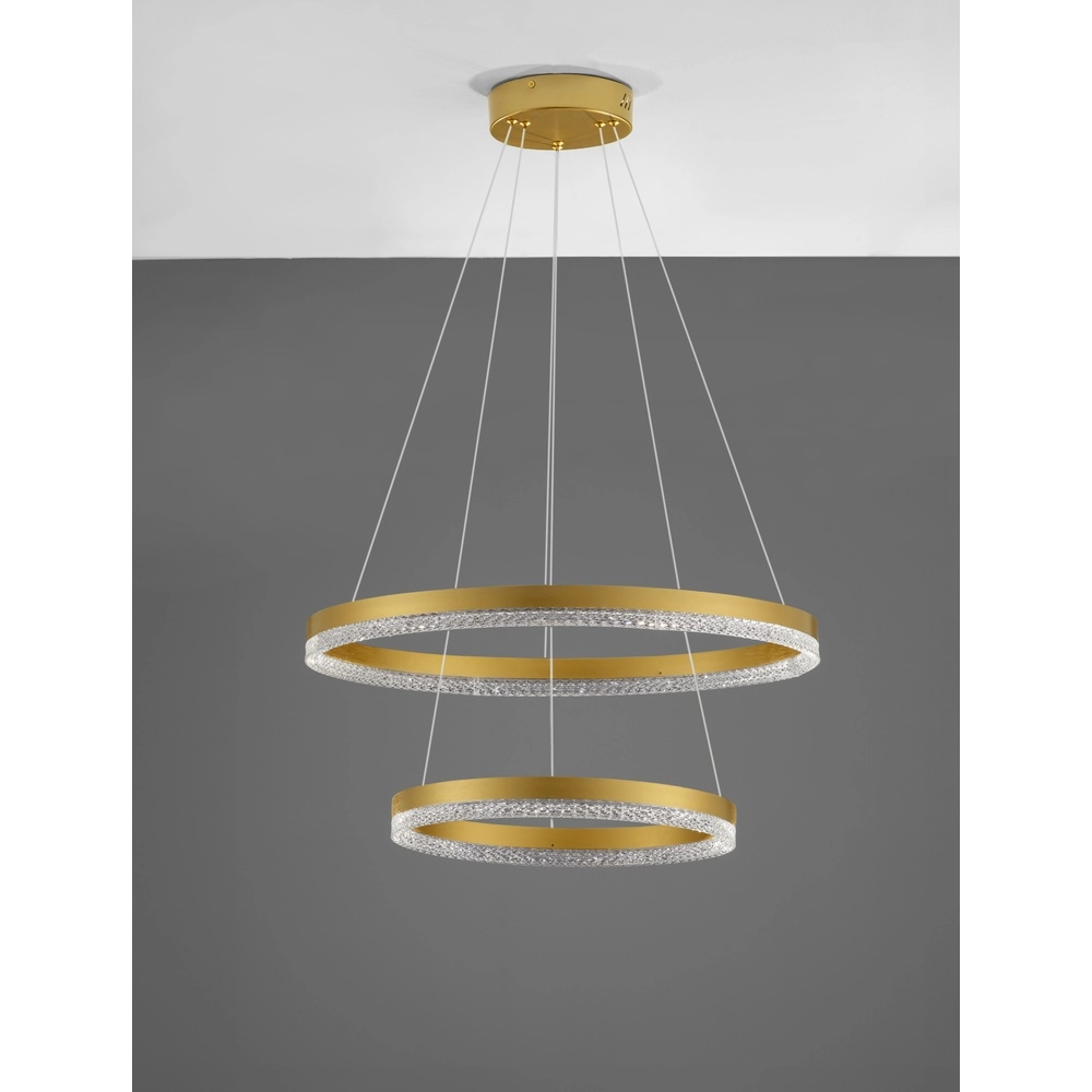 Hanglamp Adria goud Ø 60cm double Lyora 5212017443816