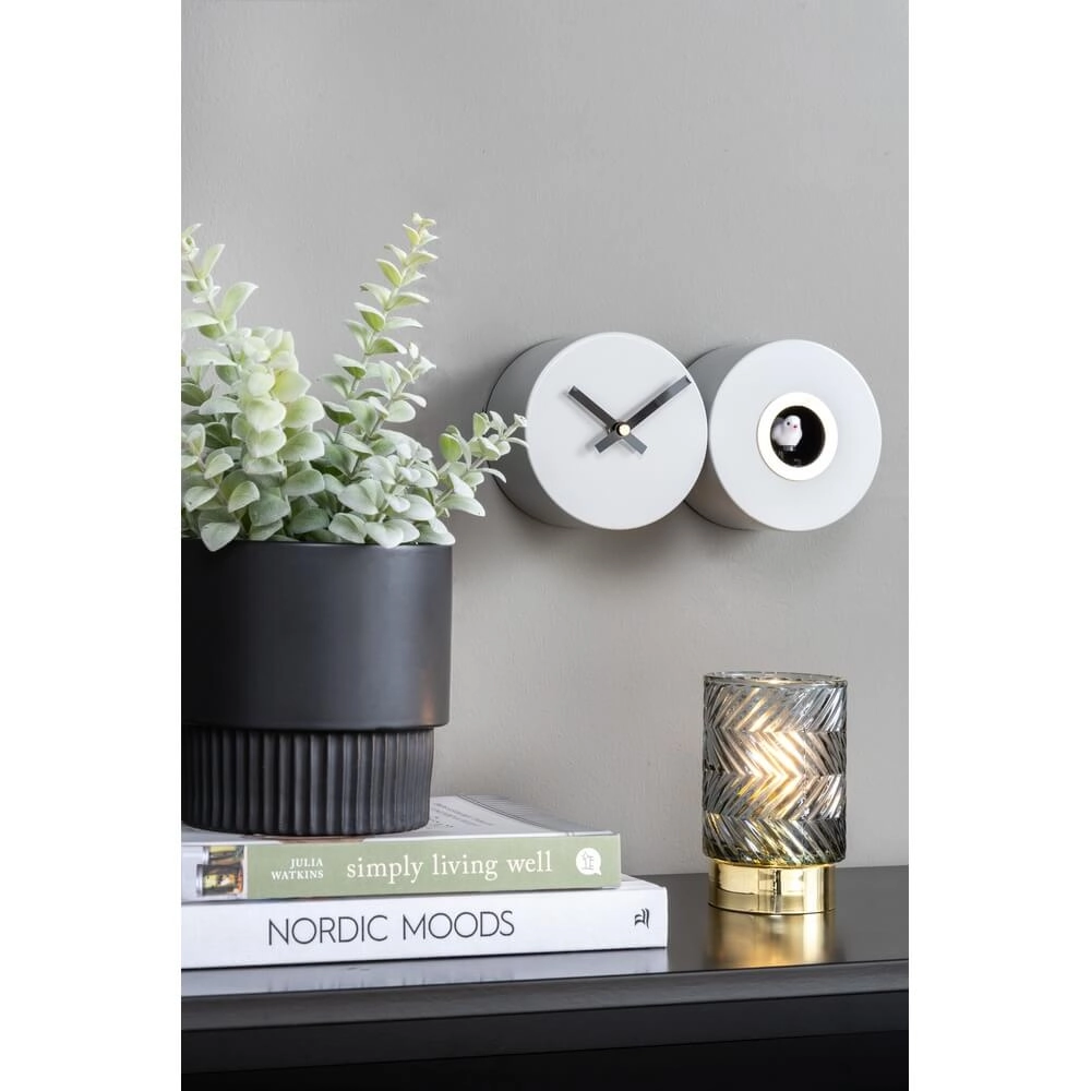 Wandklok Duo Cuckoo groen Karlsson 8714302698002