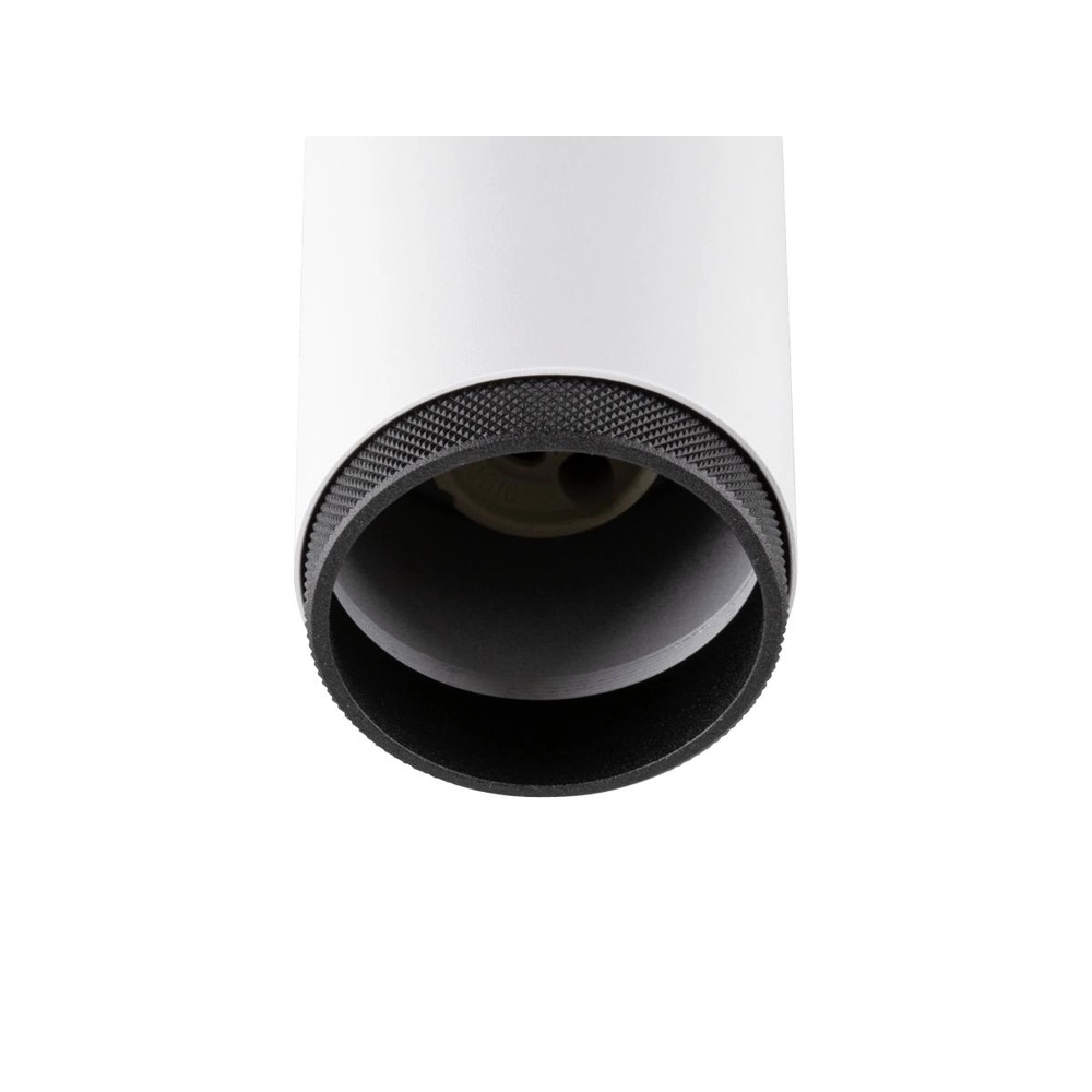 Opbouwspot Grip! L 2-lichts wit met zwarte ring SLV 4024163304405