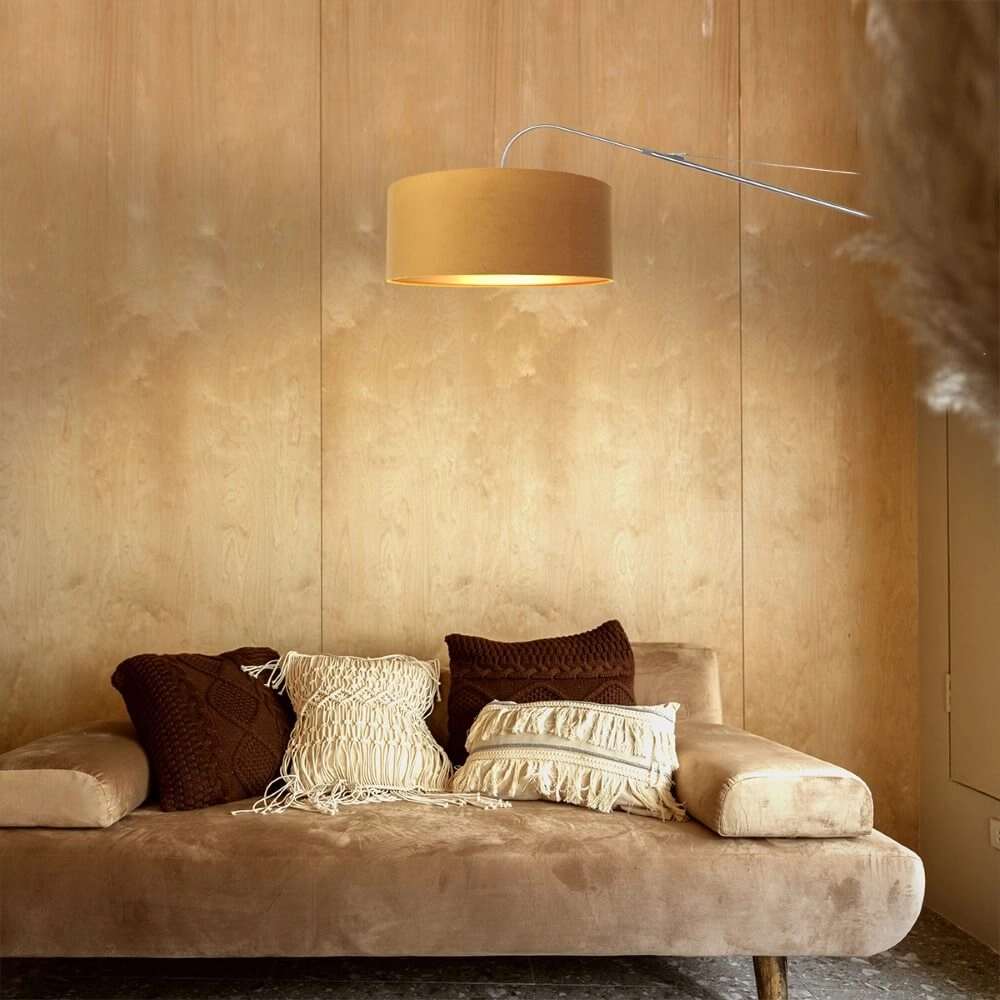 Muur leeslamp Elegant Classy met goud velours Steinhauer 8712746146028
