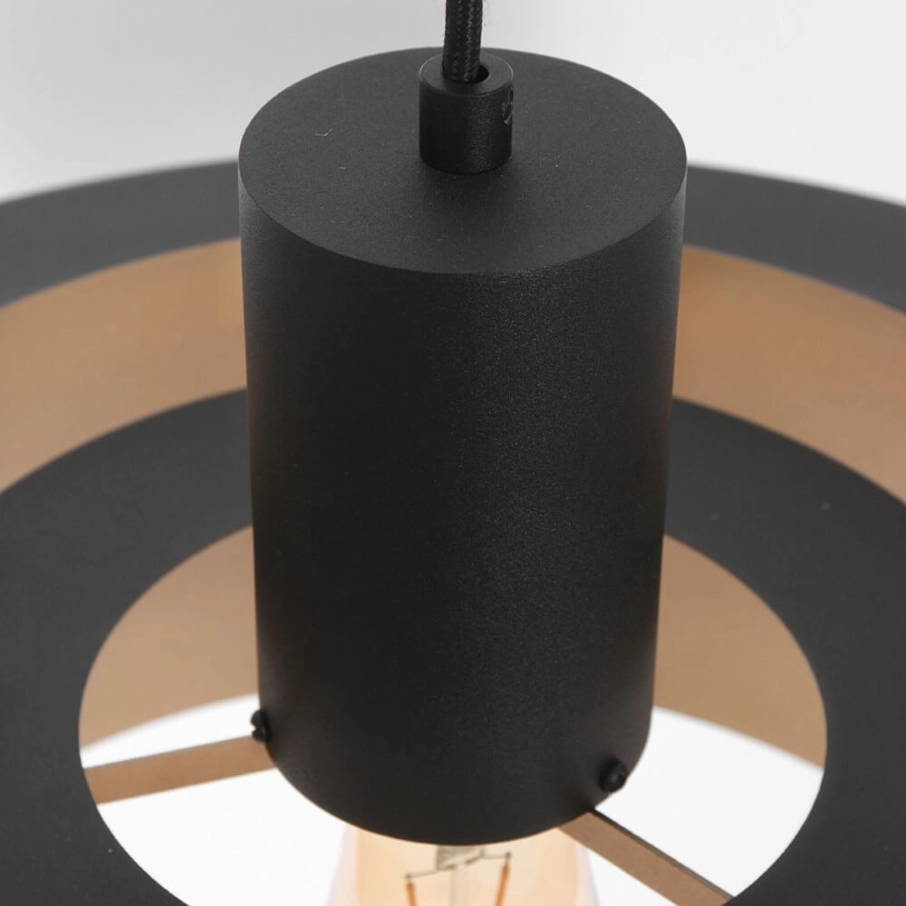 Zwarte hanglamp Flinter Ø 50cm Steinhauer 8712746148640