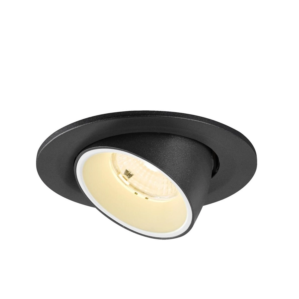 Inbouwspot Numinos Gimble S zwart/wit 3000K - 55gr SLV 4024163313506