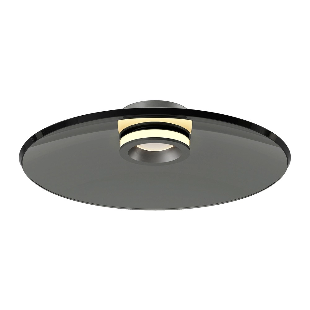 Plafondlamp Pure Moon Ø 50cm - platin met smoke glas Paul Neuhaus 4012248386347
