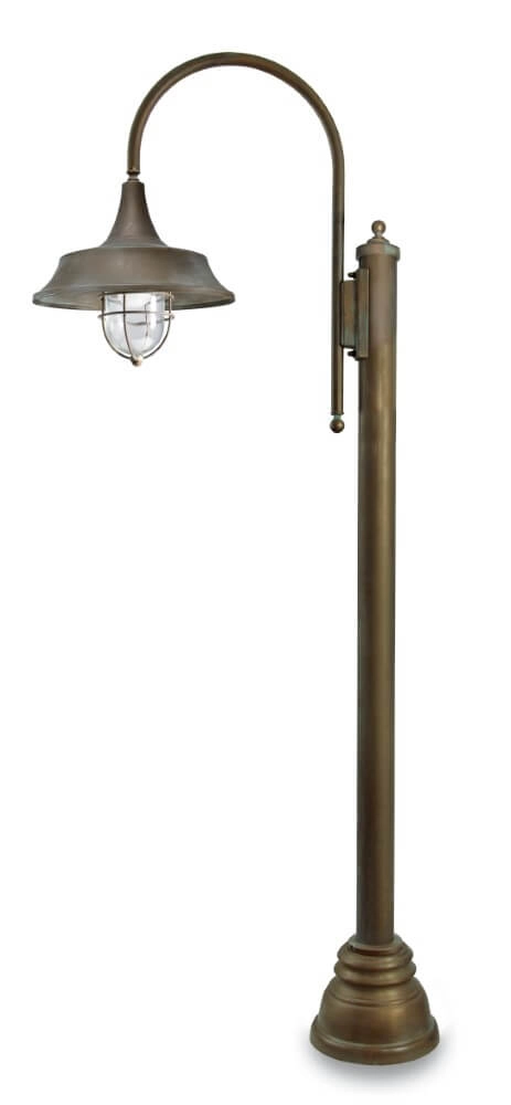 Staande lamp Atelier S - messing verouderd