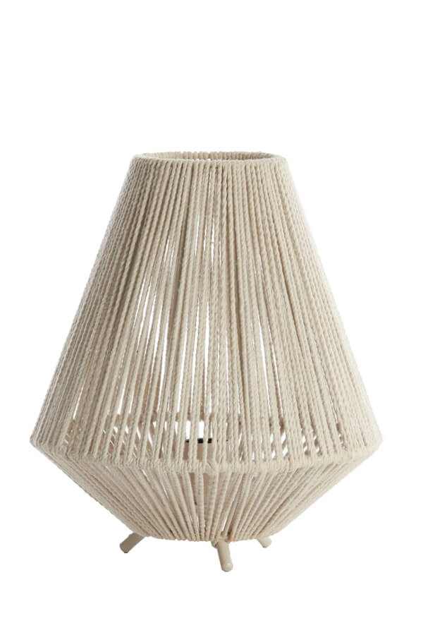Tafellamp japandi Felida Ø 28cm crème Light & Living 8717807711900