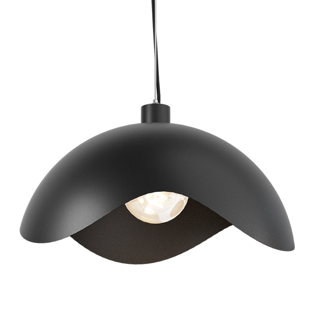 Design hanglamp Volta Ø50cm - golvend - zwart Masterlight 8718121193908