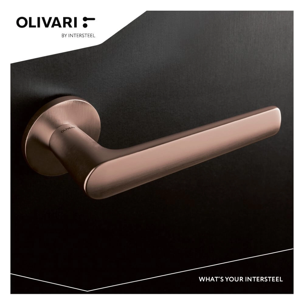 Deurklink Lugano brons mat Olivari 8714186546000
