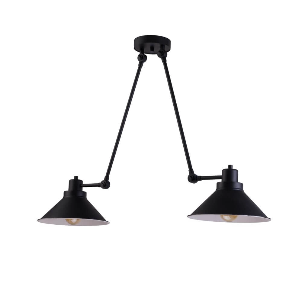 2-lichts plafondlamp Techno