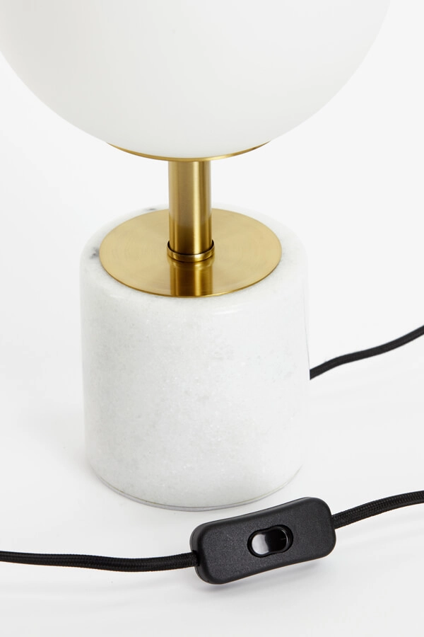 Design table lamp Medina white with gold 35cm Light & Living 8717807650896