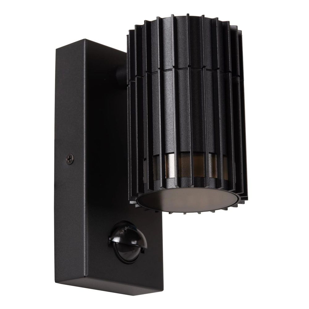 Zwarte wandlamp Timbala enkel met sensor