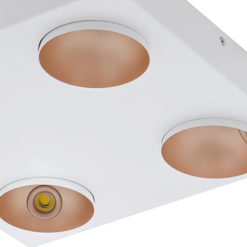 Vierkante plafondlamp Ronzano wit Stars of Light 9002759393779