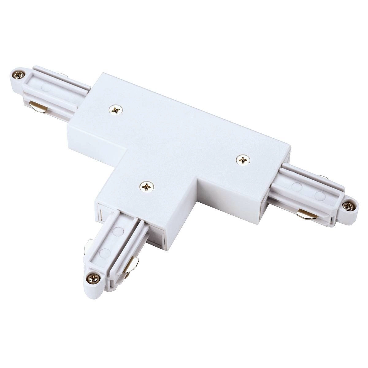 1-fase T-Connector 1 aarde links wit