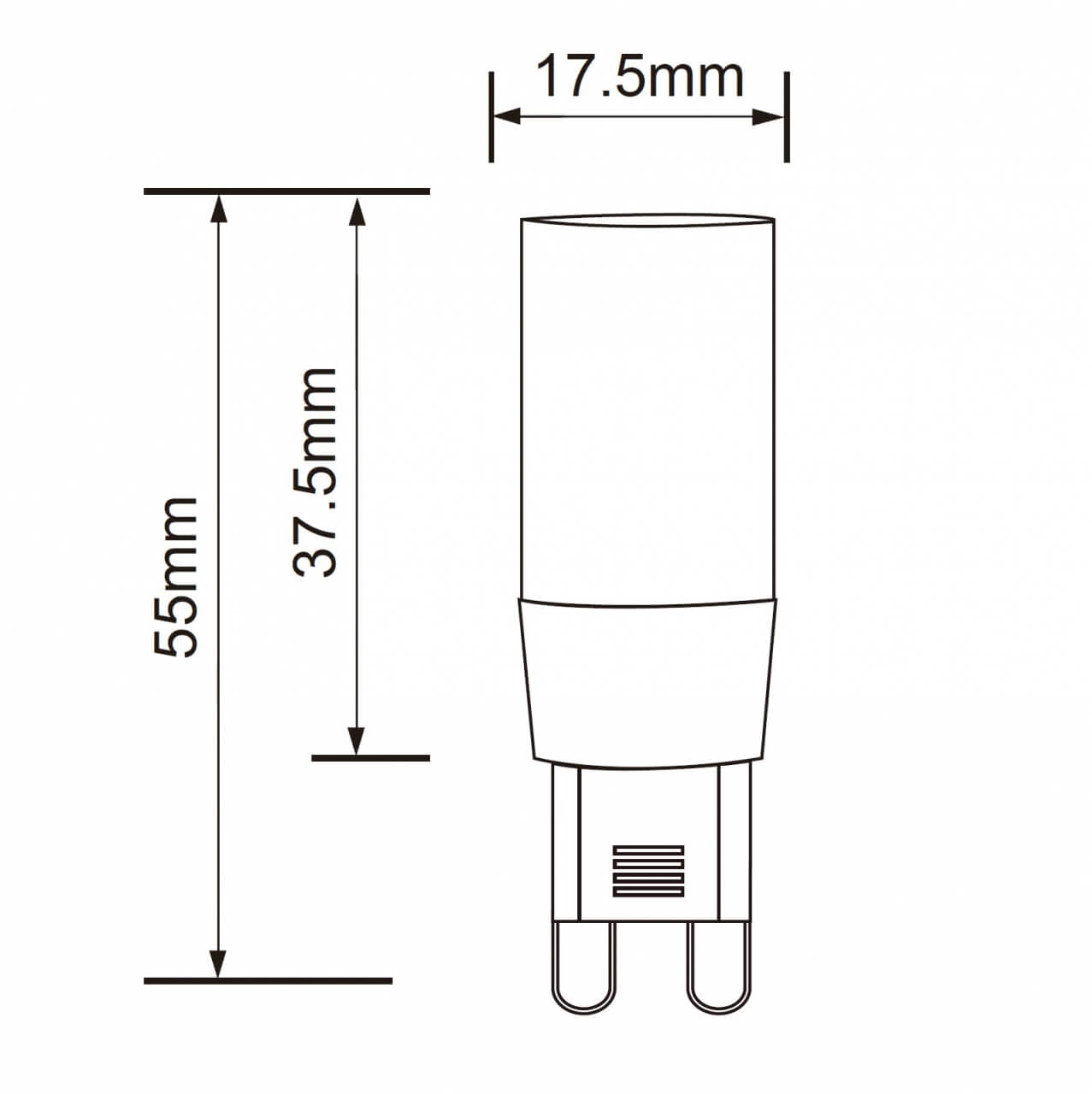 Led G9 - 3,3W - 450 lumen dimbaar Lyora 8716803510258