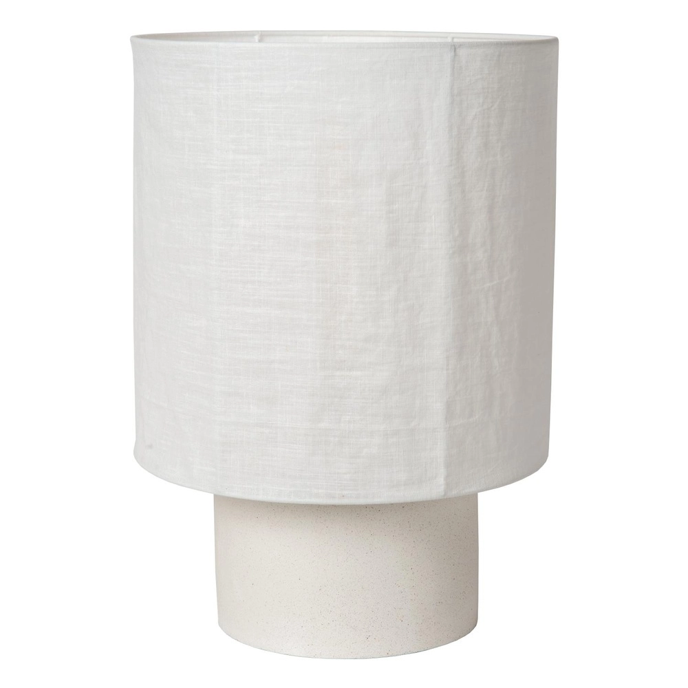 Tafellamp Tissaja Ø 35cm wit