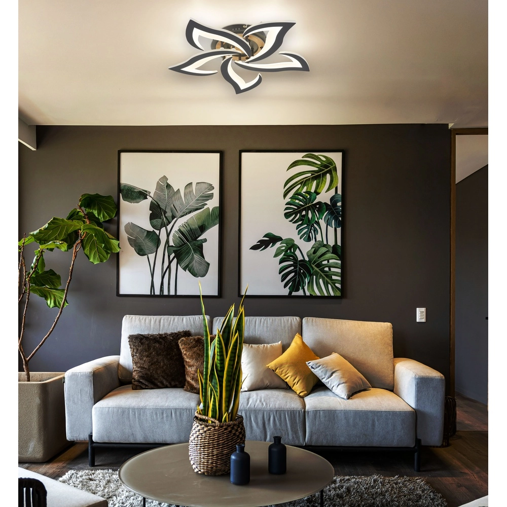 Design plafondlamp Lavonne antraciet Globo 9007371583485