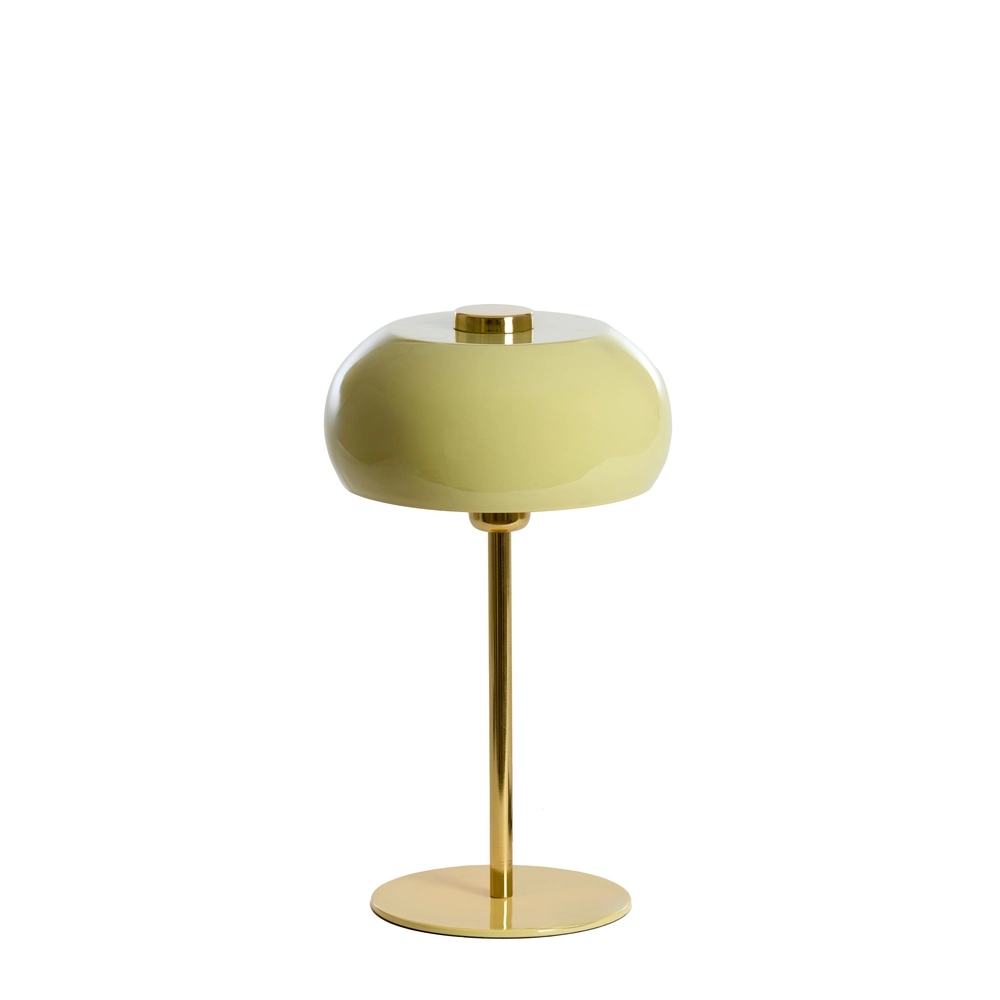 Tafellamp Surin Ø 23cm - glans licht groen met goud Light & Living 8717807743468