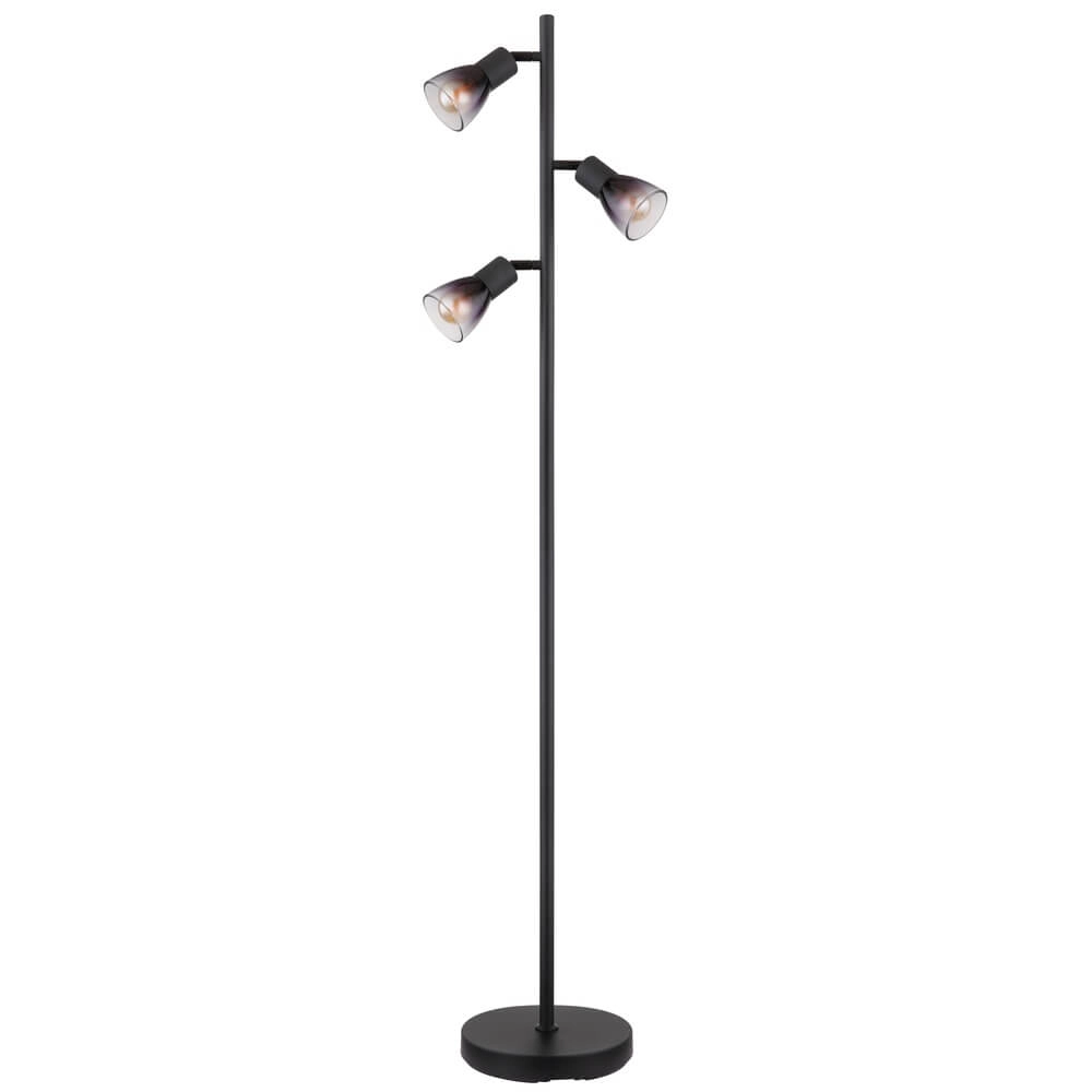 Zwarte vloerlamp Satella 3-lichts Globo 9007371455935