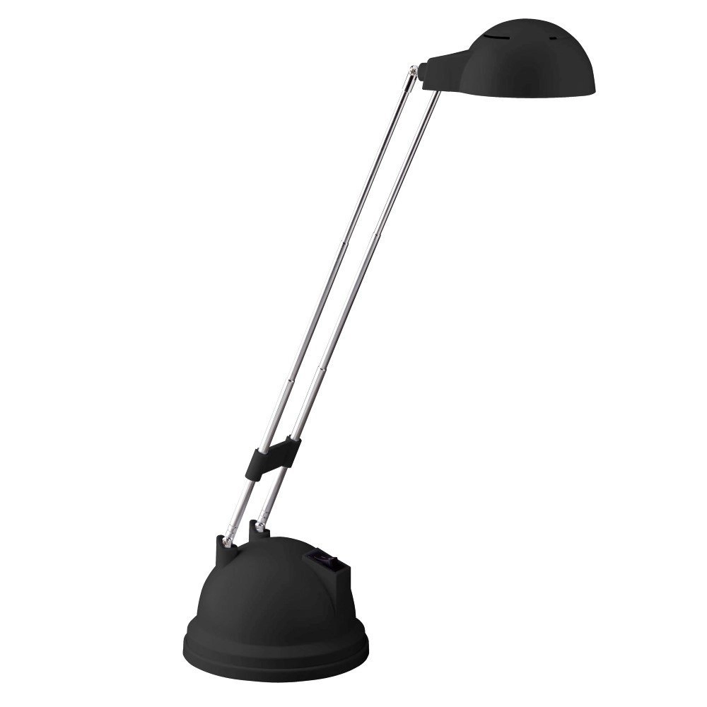 Zwarte bureaulamp Katrina met led