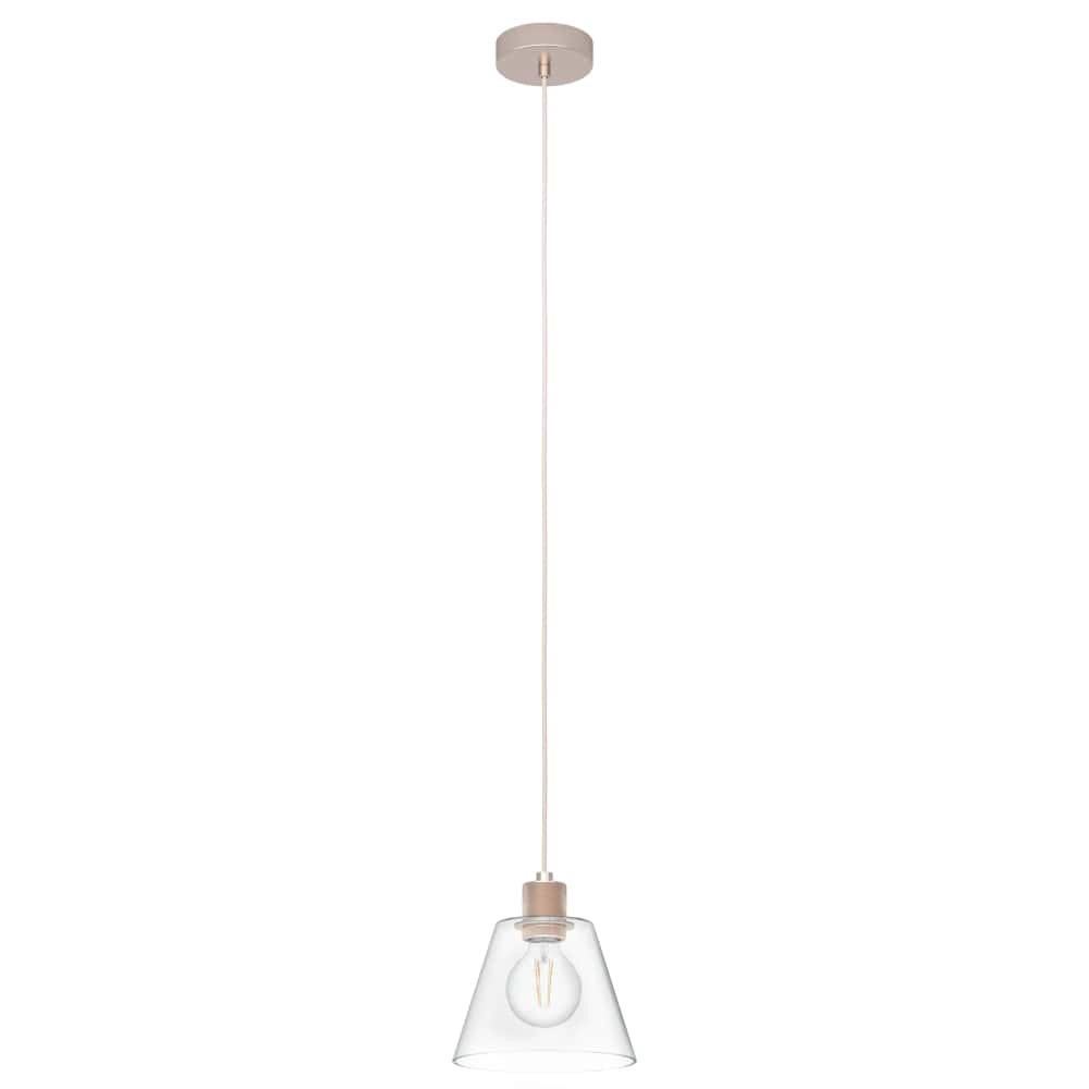 Glazen hanglamp Copley rose goud Eglo 9002759436315