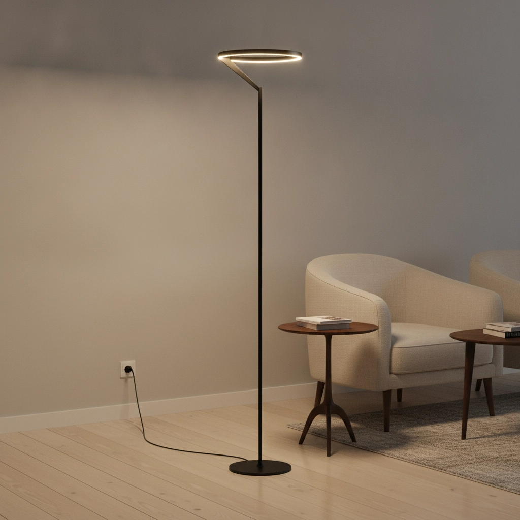 Vloerlamp Tilia zwart