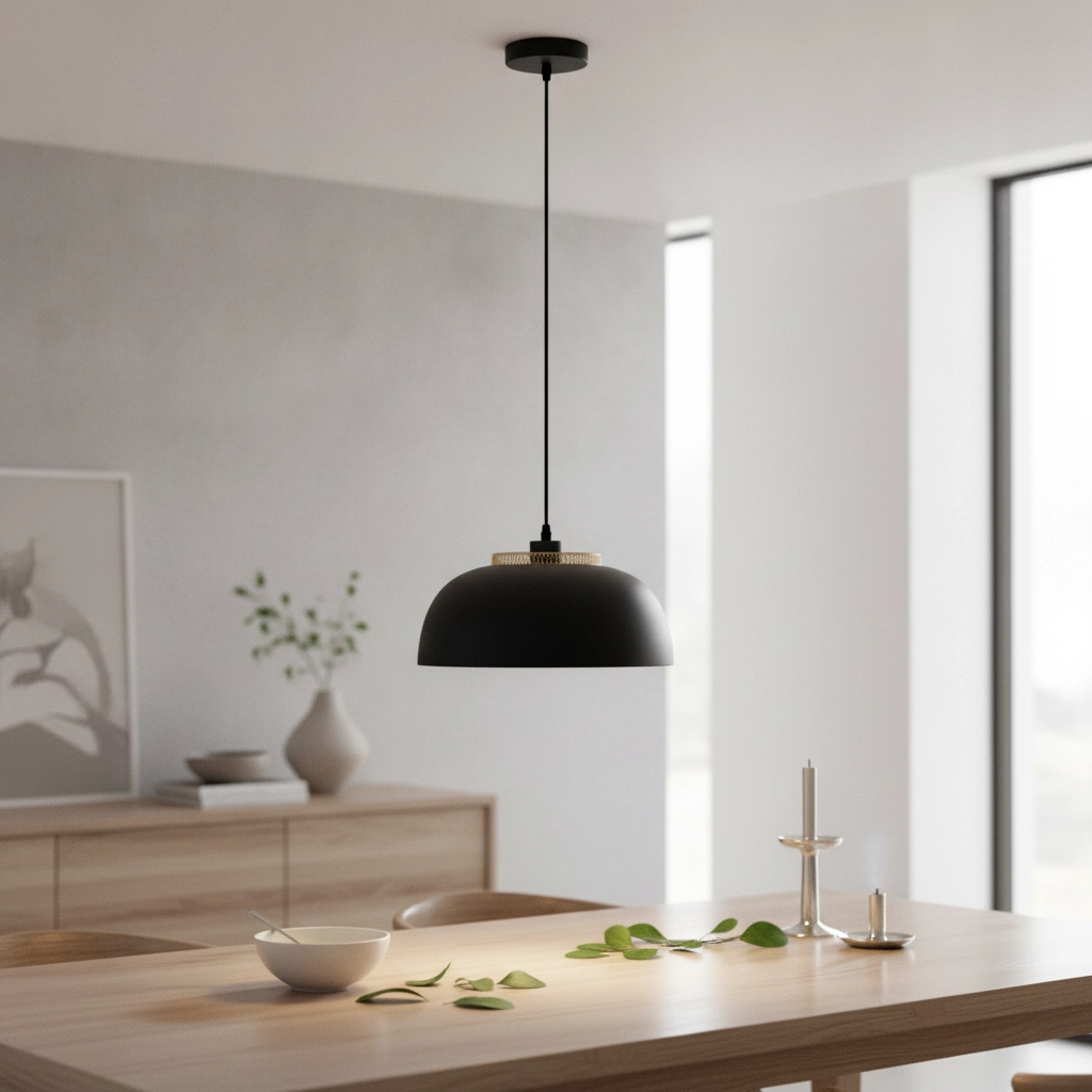 Hanglamp Sqube zwart met goud