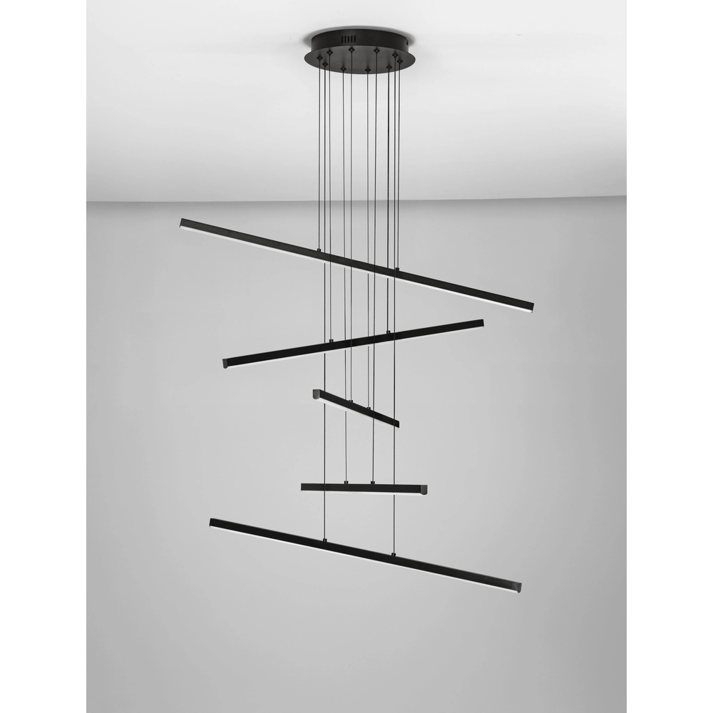 Design hanglamp Gratta zwart Lyora 5212017468543