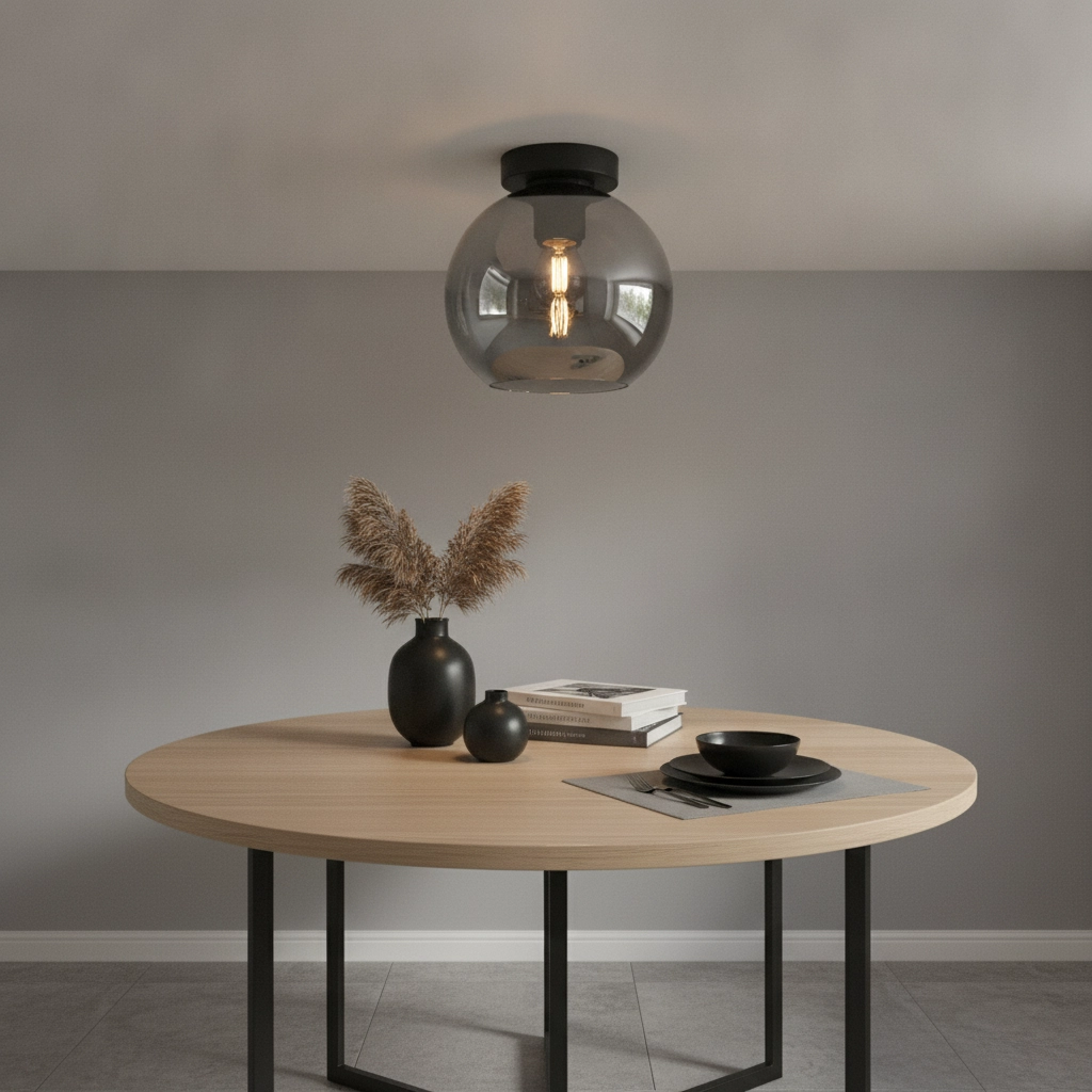 Smoke glazen plafondlamp Marino-20
