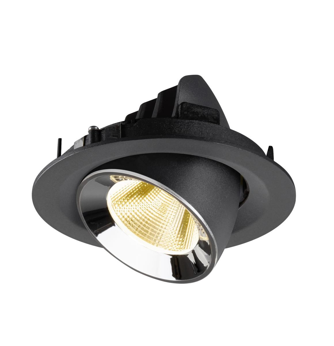 Inbouwspot Numinos Gimble M zwart/chroom 3000K - 20gr SLV 4024163311939