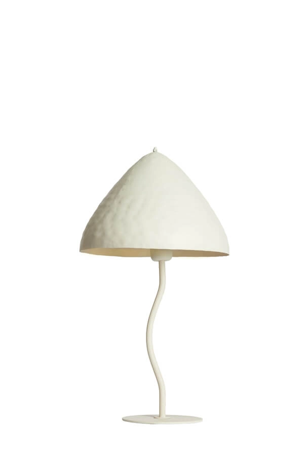 Tafellamp Elimo Ø 25cm x 50cm wit Light & Living 8717807705176