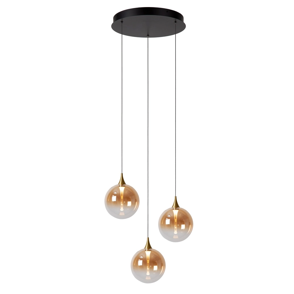 Design led hanglamp Gisela fading - 3x Ø 16cm