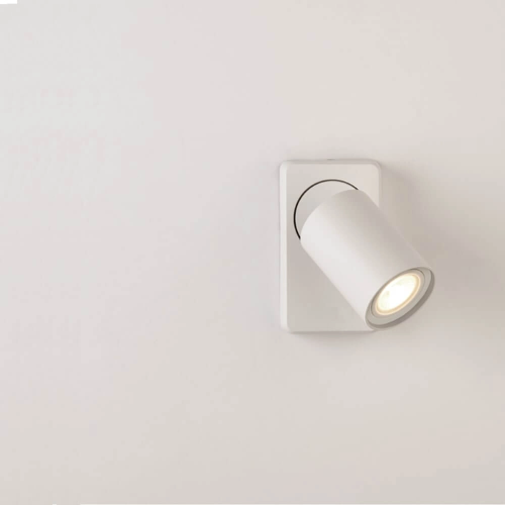 Plafondlamp Moon 1 rechthoekig wit Lyora