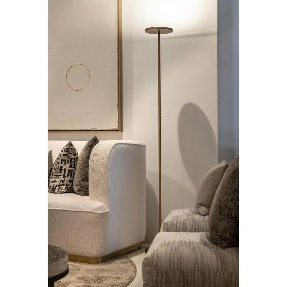 Strakke vloerlamp Novara brons Artdelight 8720701101616