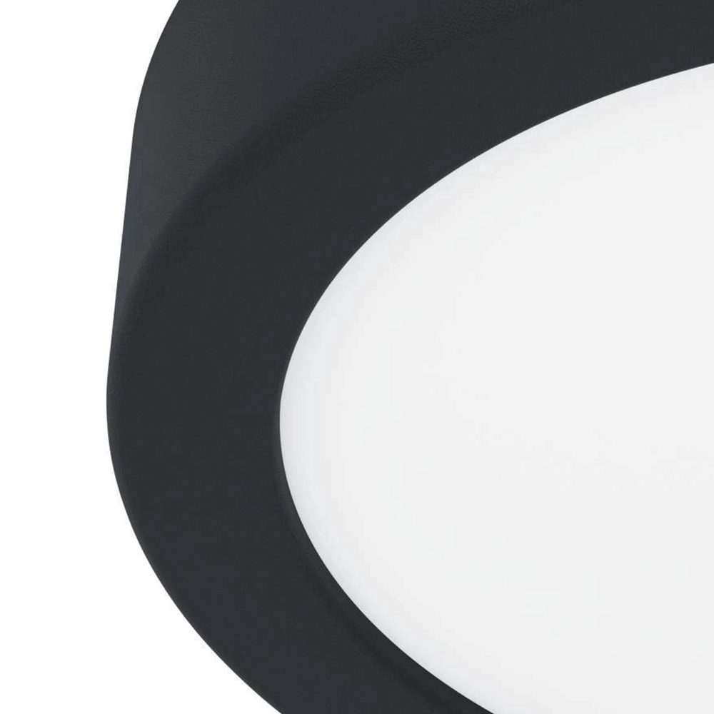 Badkamer lamp Fueva 5 IP44 - Zwart - Ø 16cm Eglo 9008606245215