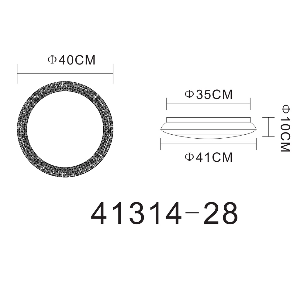 Plafonniere Ronja Ø 41cm Globo 9007371362806