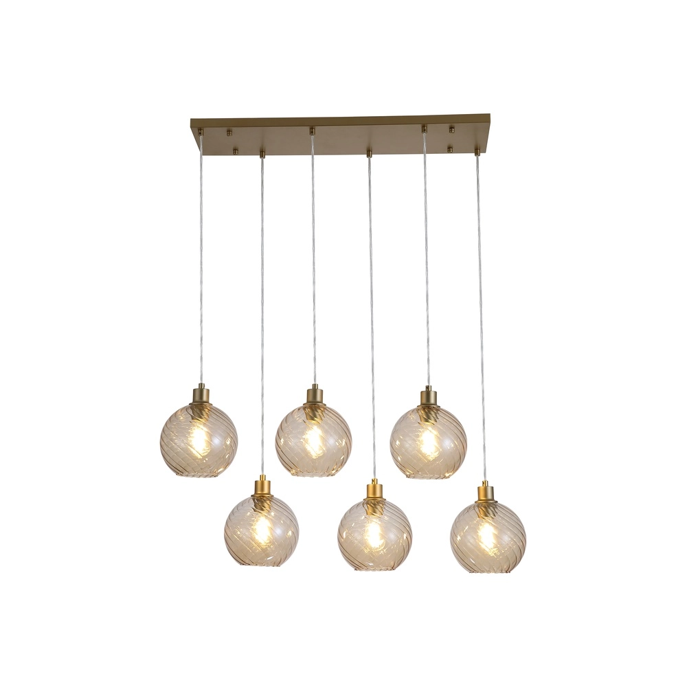 Hanglamp Radiance 6-lichts goud