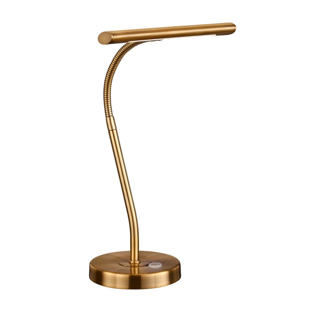 Led leeslamp Curtis oud messing