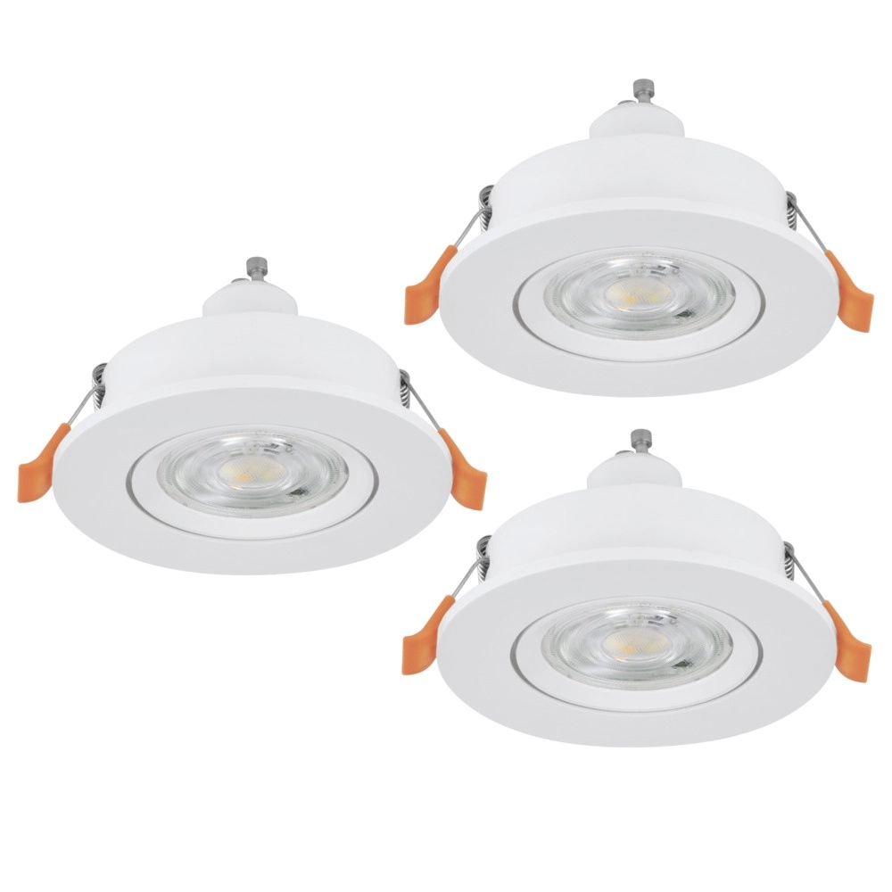 Set van 3 inbouwspots Barranco wit Ø 9cm - 4,5W - 4000K